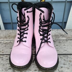 Dr. Martens Pink Combat Boots
